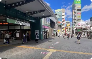 JR阿佐ヶ谷駅 南口を出る