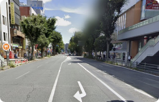 国道339号線を真っ直ぐ。