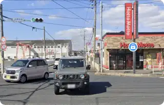 「JA厚南前」交差点まで進み、そこを右折します。